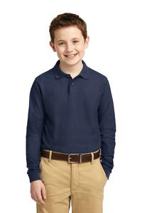 Polos/knits  Youth by Port Authority, Style: Y500LS-NAVY