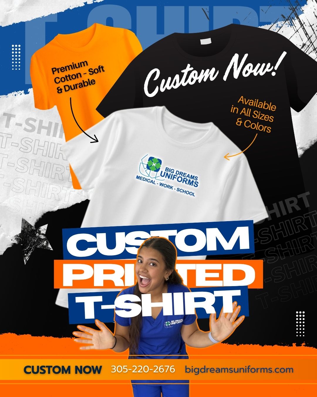 Professional uniforms and embroidery services at Big Dreams Uniforms